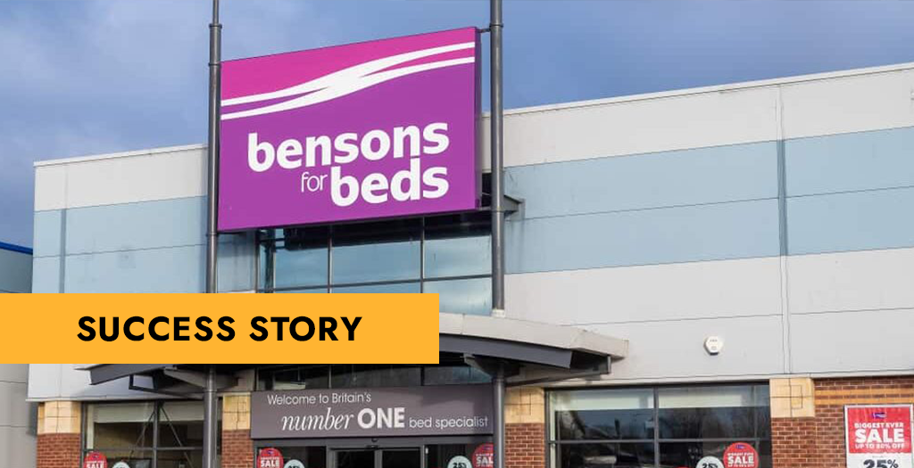 Helping to launch cutting edge customer engagement tech and driving growth for Bensons for beds